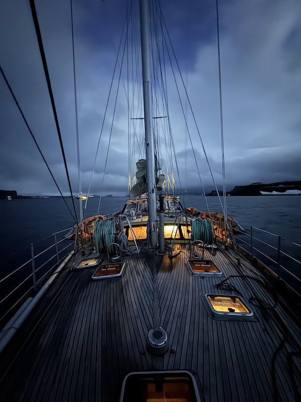 Ocean Tramp expedition yacht operating in Antarctic conditions during a small-ship expedition