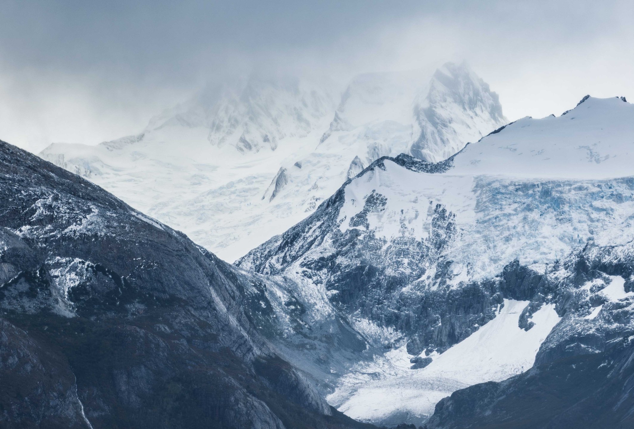 Trekking through rugged Patagonian mountains on an Amarok Adventures hiking expedition in Patagonia