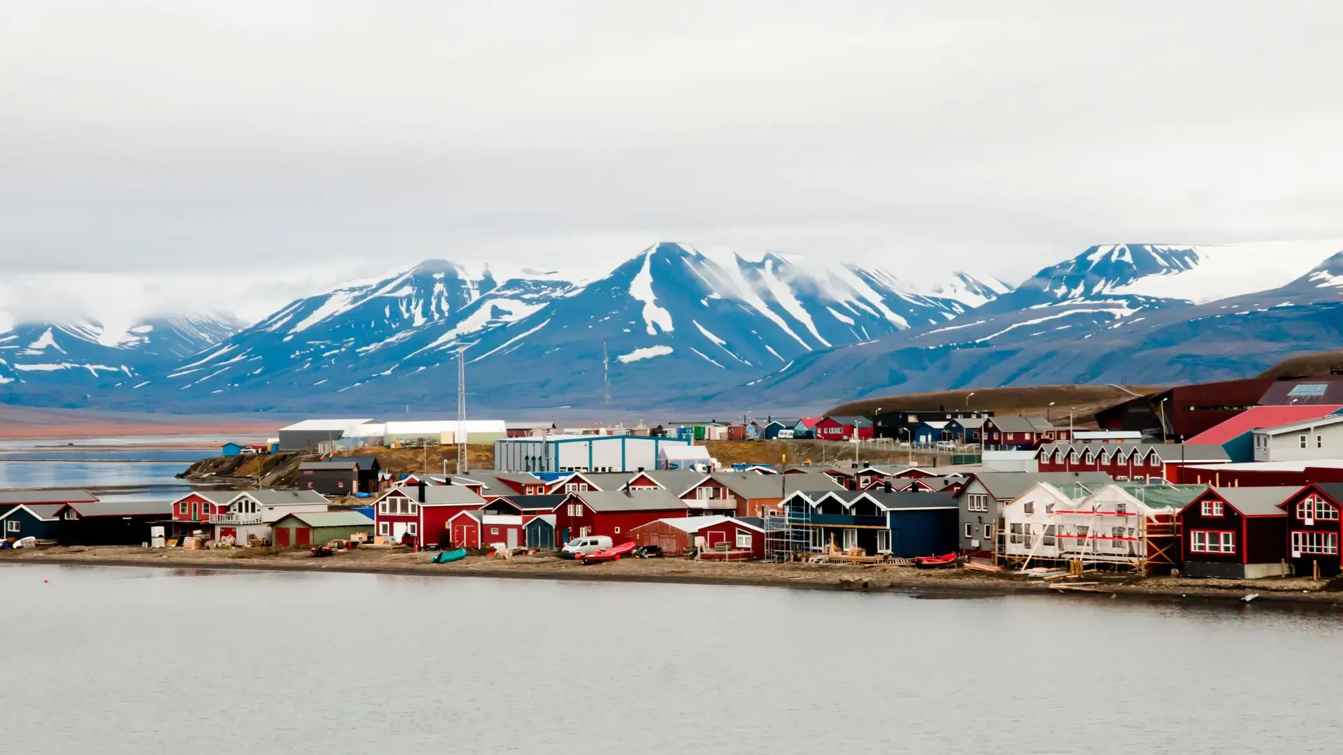 Longyearbyen, the main town in Svalbard and starting point for the expedition